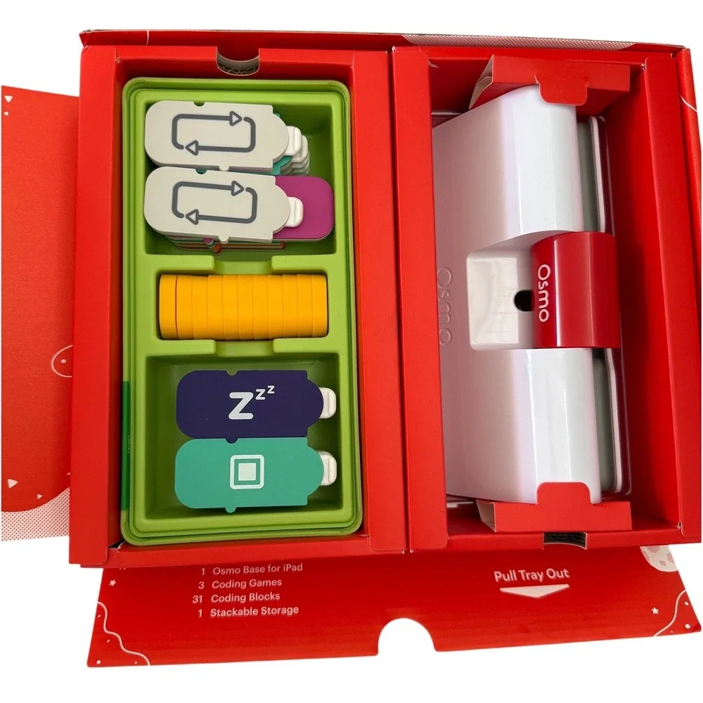 NEW Open Box Osmo Coding Starter Kit for iPad - 3 Games - 31 Blocks - Ages 5-10